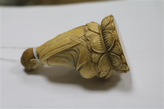 A Japanese ivory figure of a Buddha